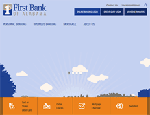 Tablet Screenshot of firstbankal.com